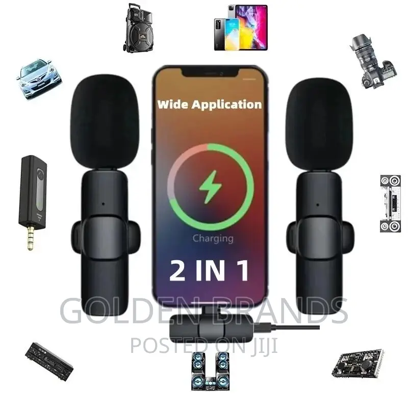 Wireless 3.5mm Lavalier Lapel Microphone Omnidirectional