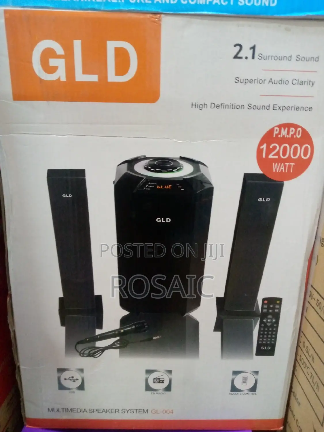 GLD 2.1CH 12000 Watts Multimedia Speaker