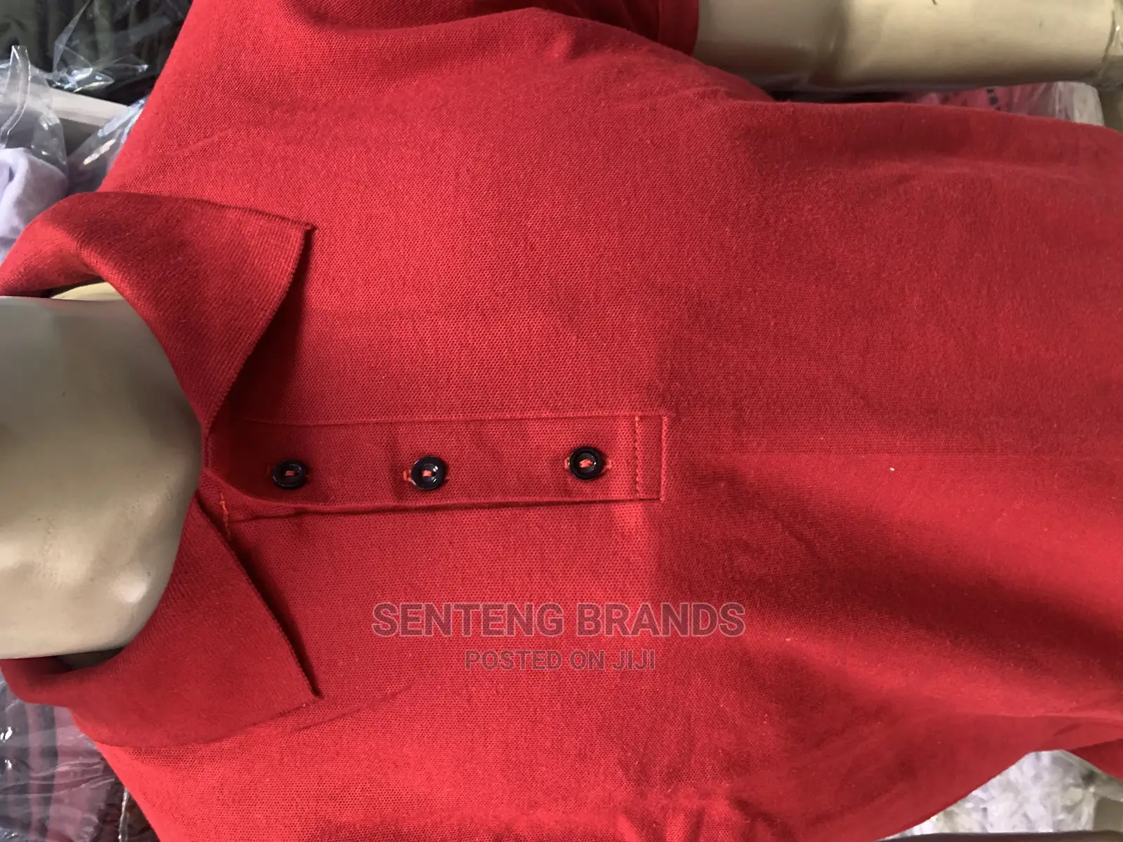 Red Plain Polo Tshirt