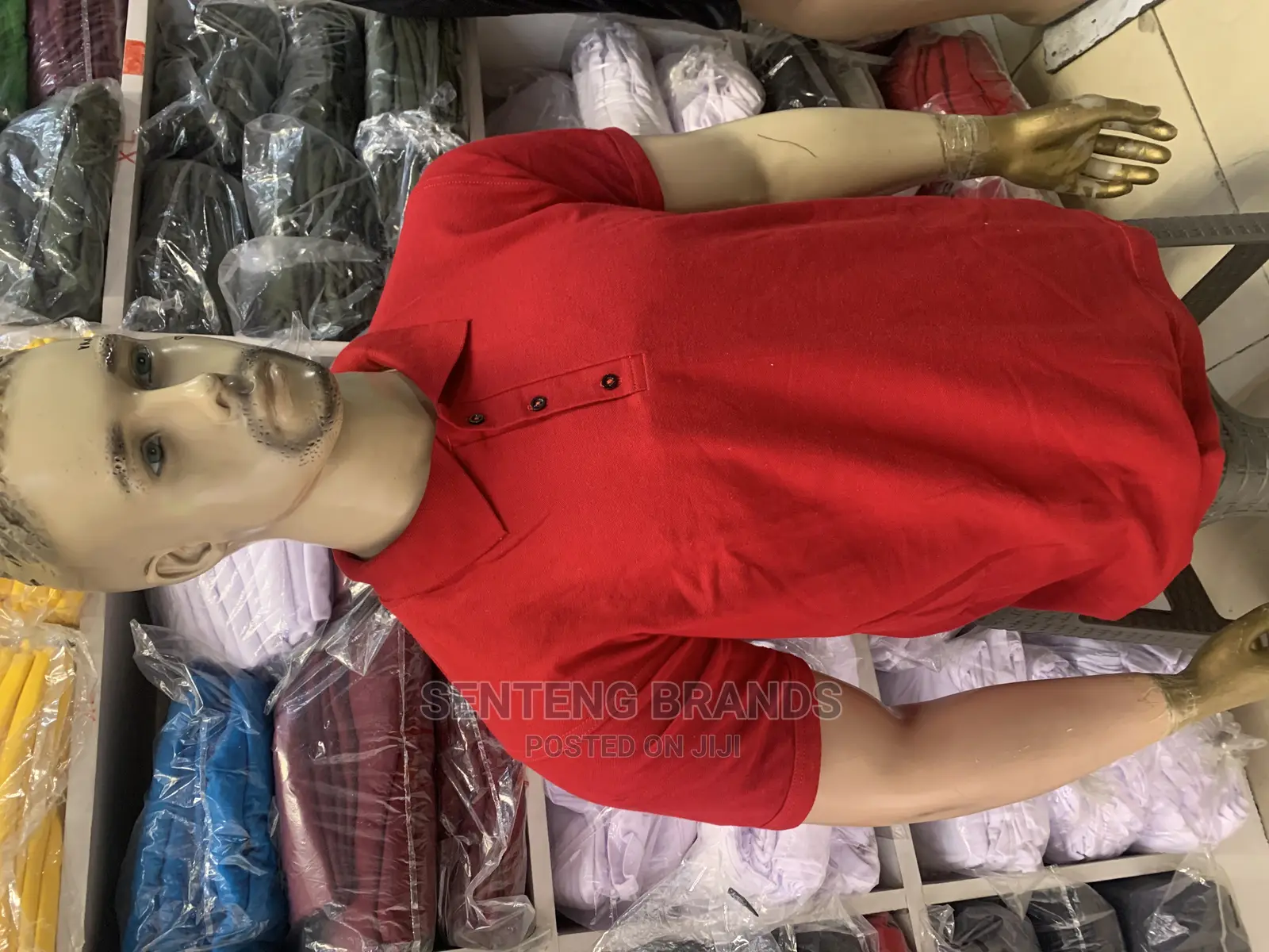 Red Plain Polo Tshirt