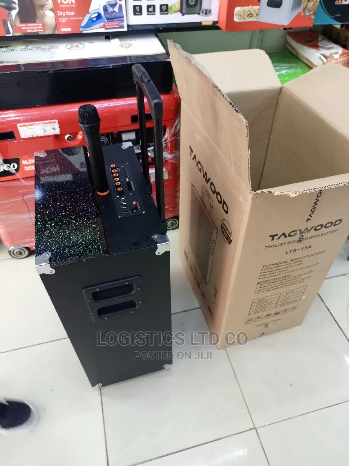 TAGWOOD Outdoor Speaker, Bluetooth, Microphone-15000w 15a