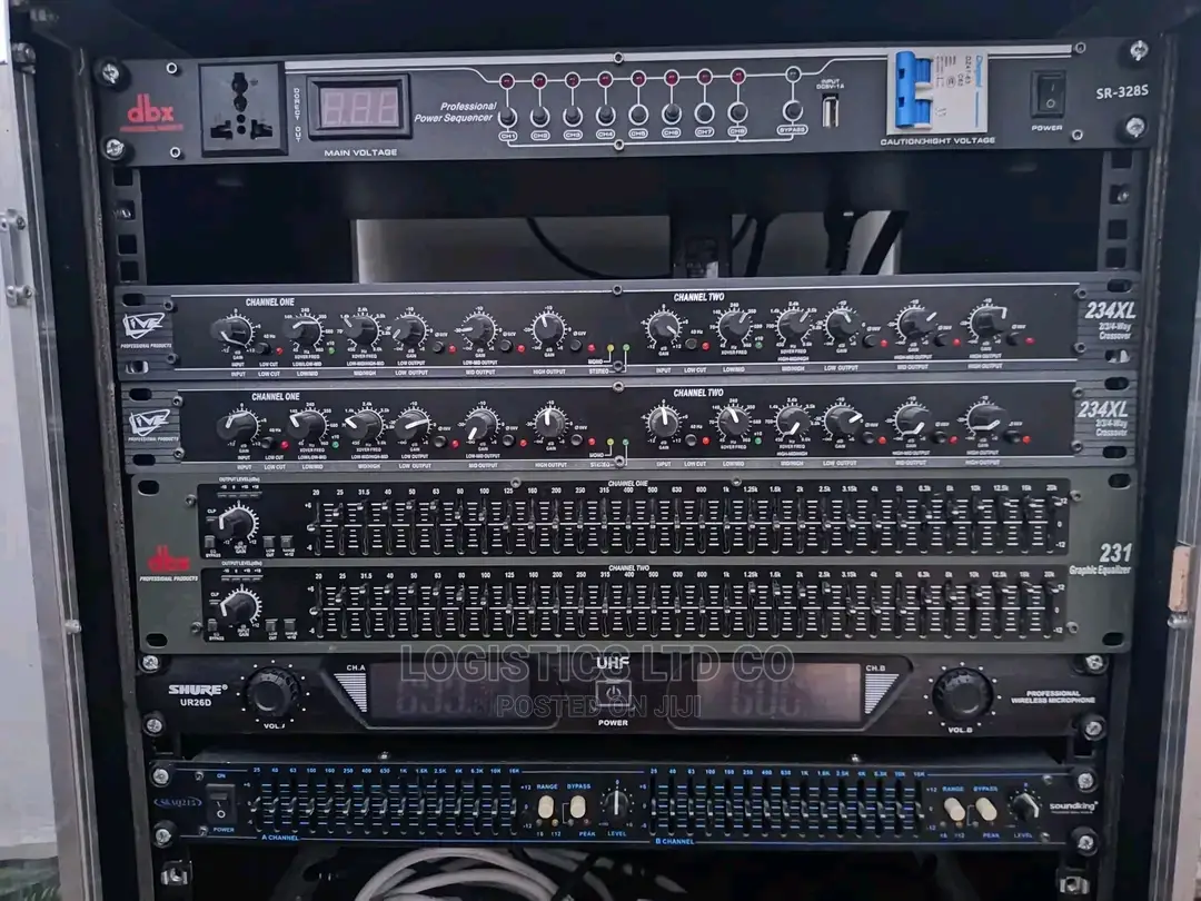 Public Address DBX 231equalizer, Crossover, Power Sequencer