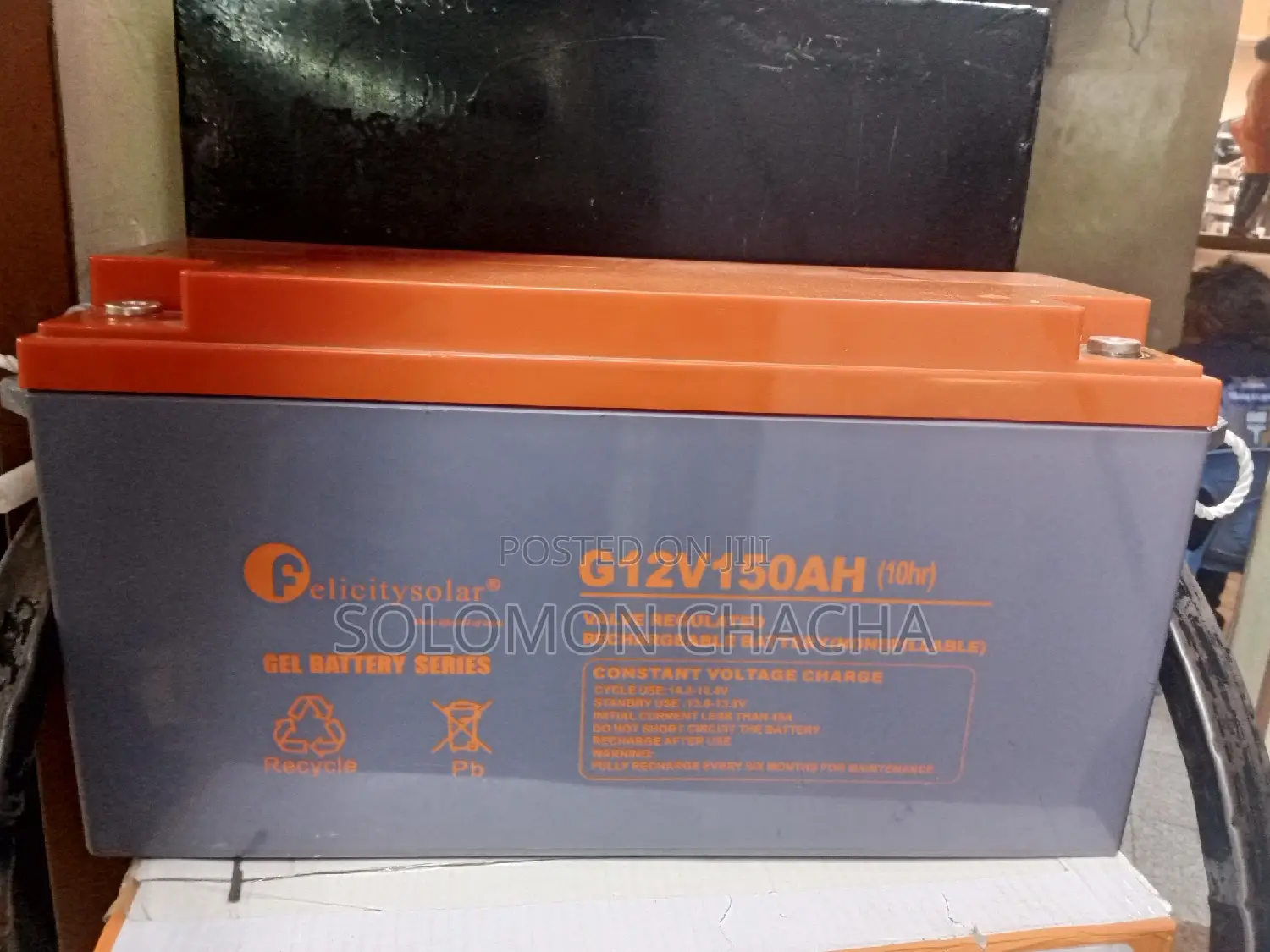Felicity Solar 150ah 12v Gel Battery