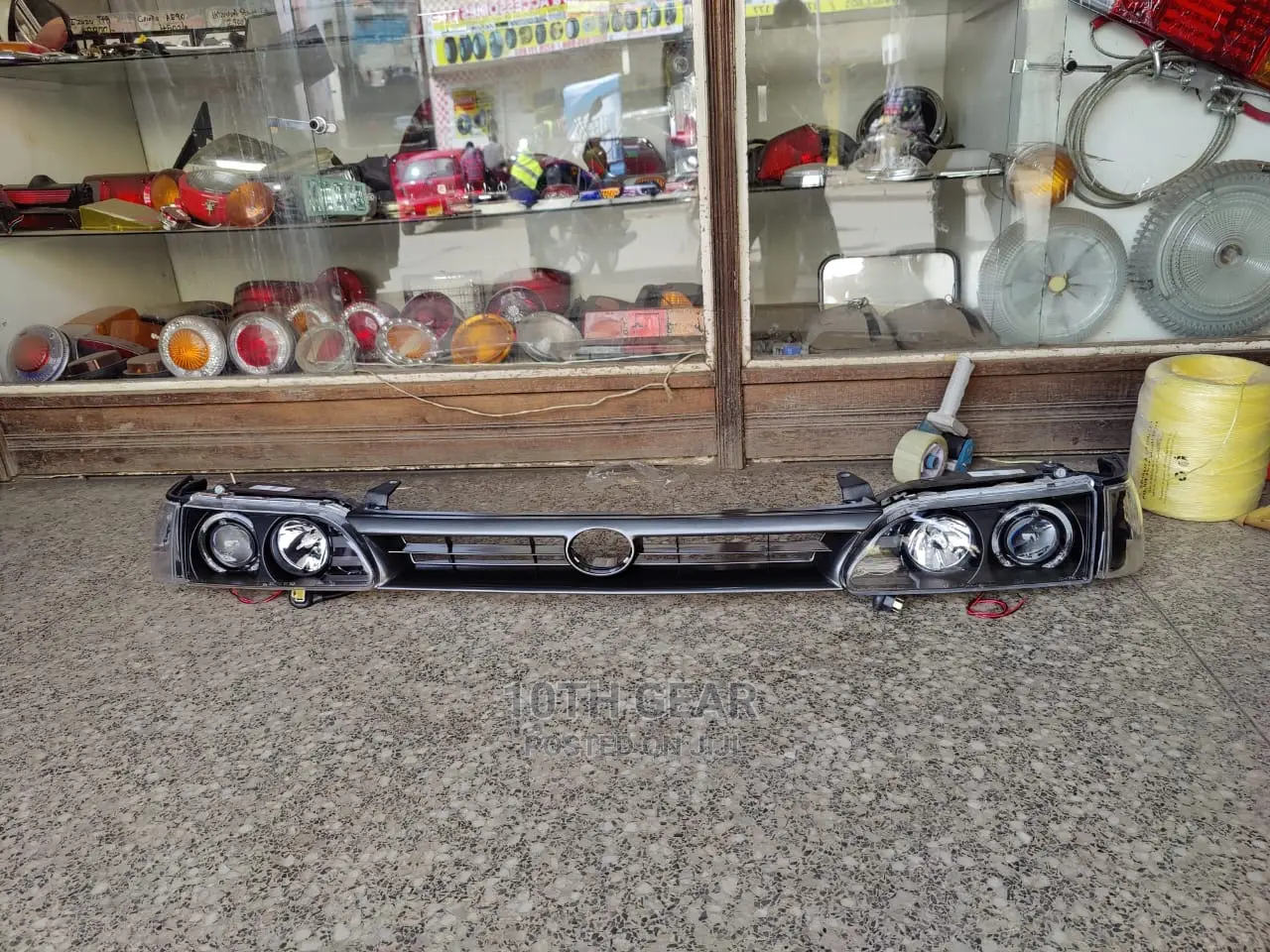 Toyota Corolla Headlights Aftermarket Includes Grill Set