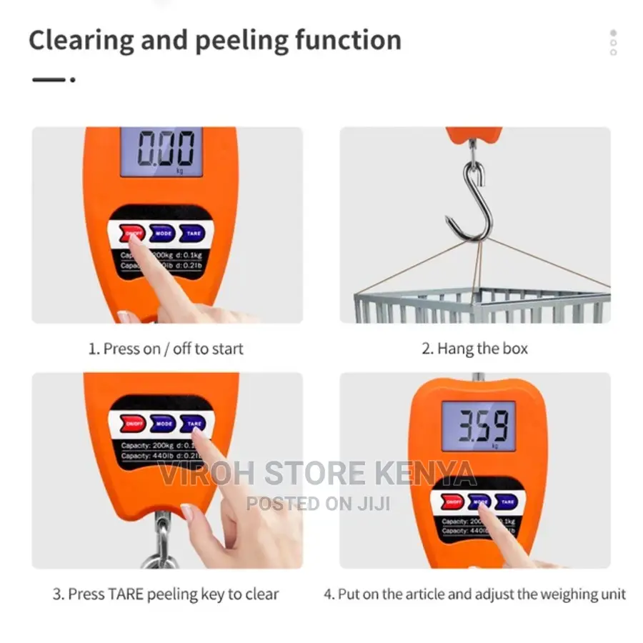 200kg Digital Crane Weighing Scale Hanging Scale Heavy