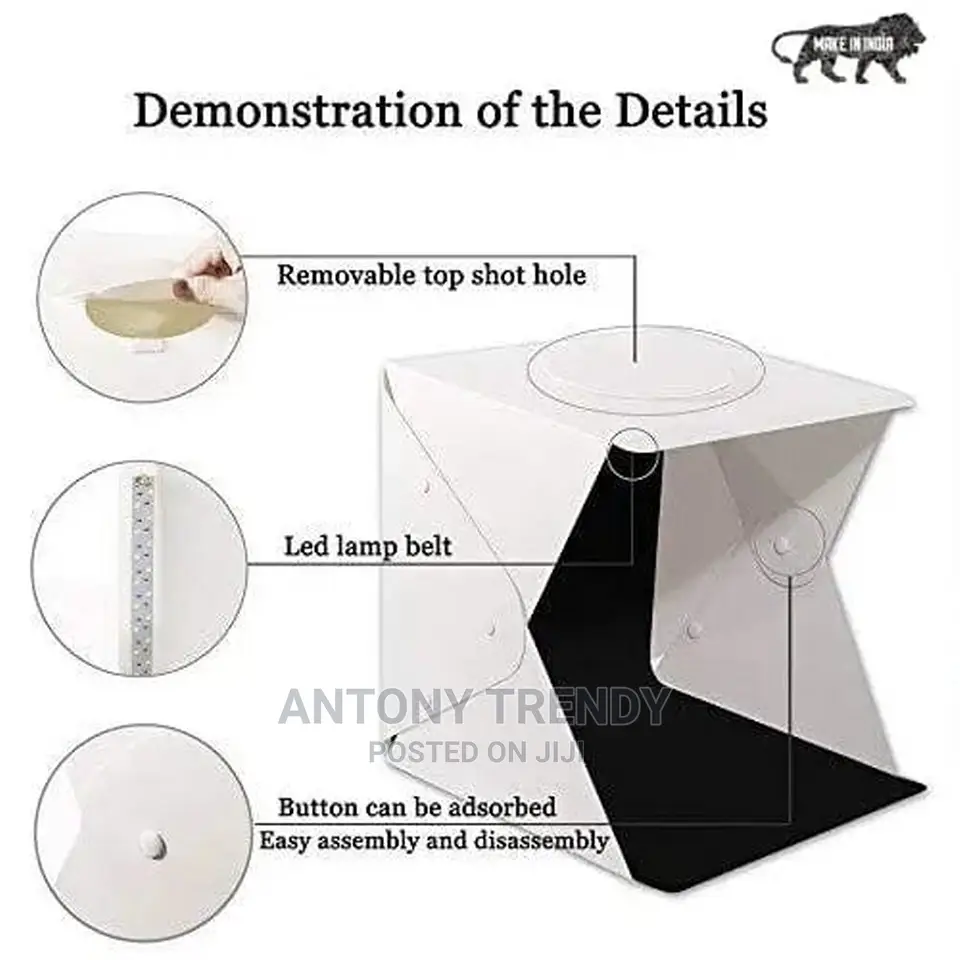 Commercial Quality Folding Light Box 40cm by 40cm
