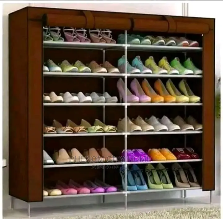 Dould Column Shoerack With Cover