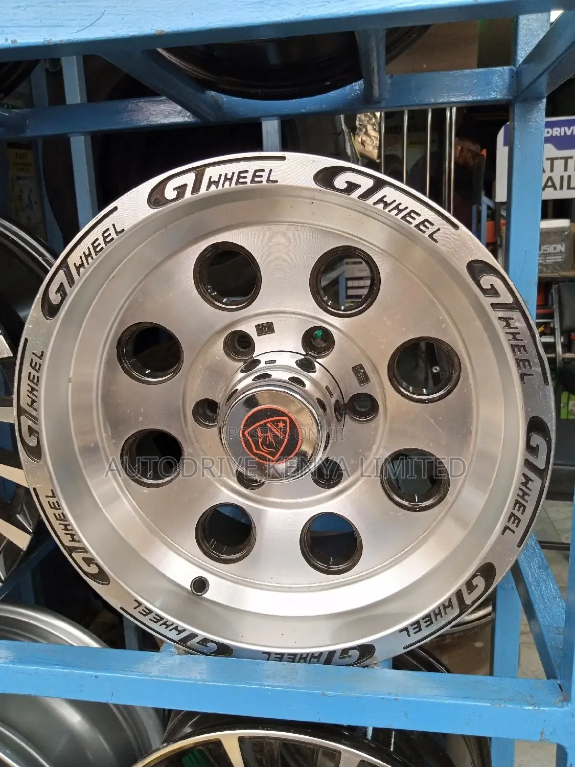 Rim 15" 6holes Black/Silver