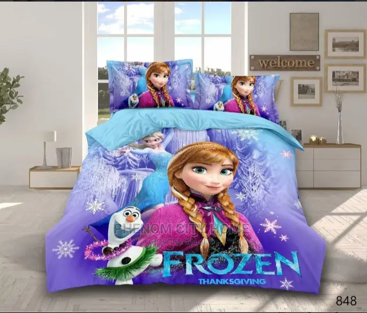 Kids Cartoon Print Duvet Set