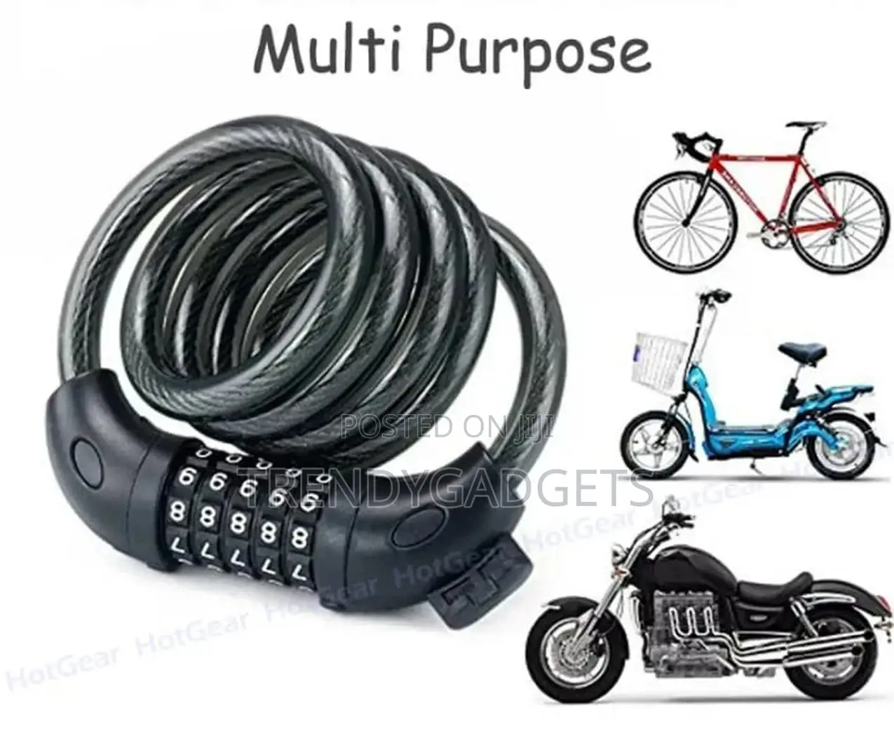 Anti Theft Chain Lock 5 Digit Combination