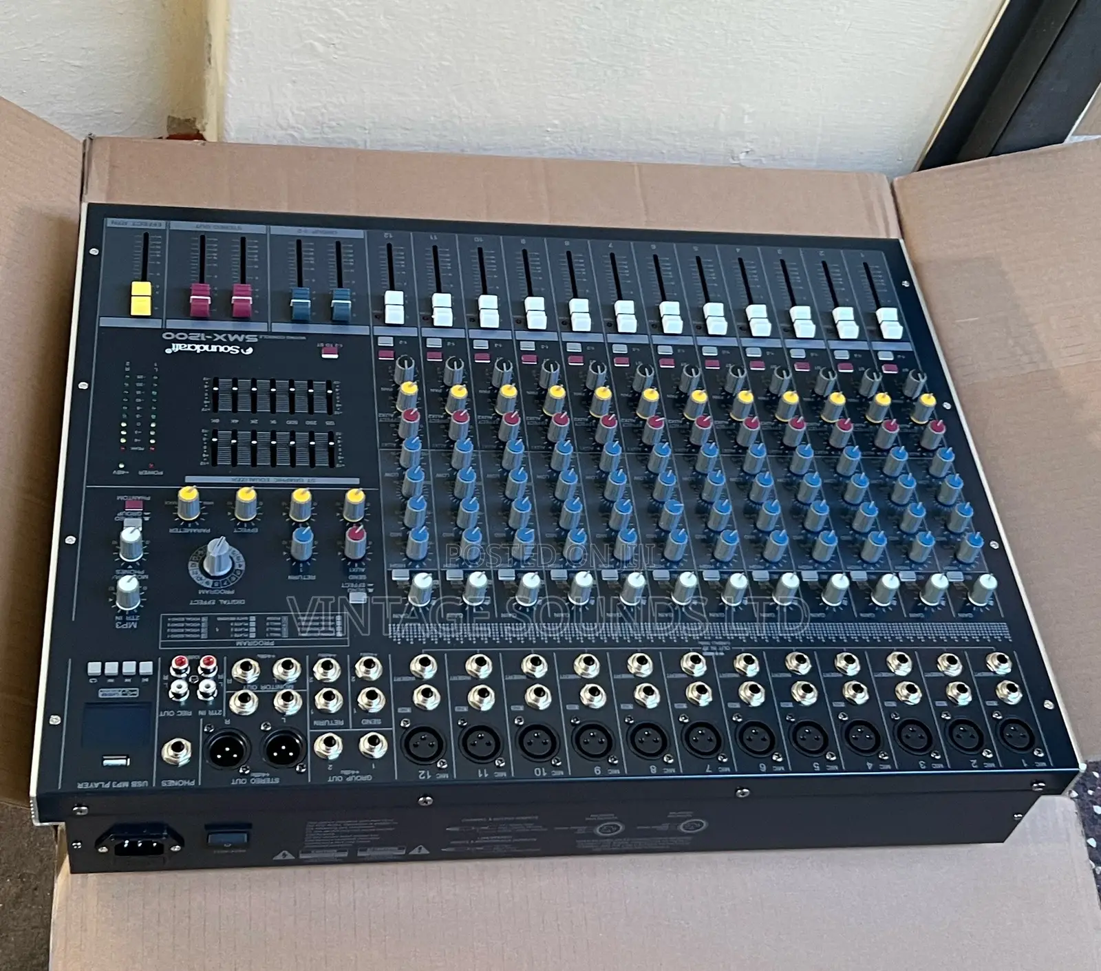 SOUNDCAST SMX-1200 Plain Mixer Audio Mixing Console 12ch