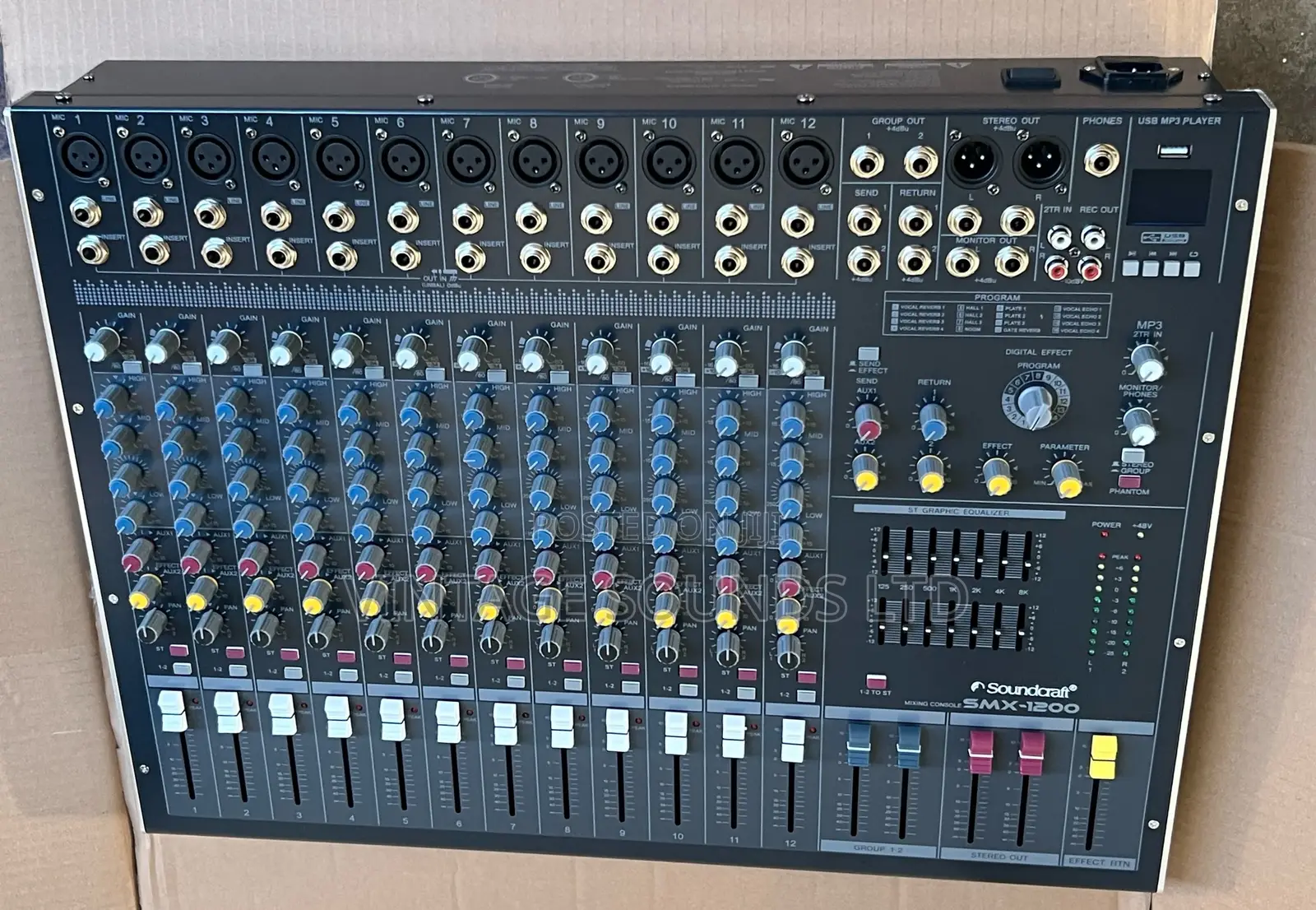 SOUNDCAST SMX-1200 Plain Mixer Audio Mixing Console 12ch