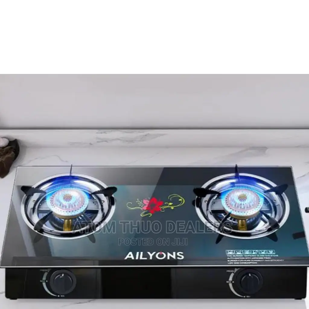 Glass 2 Burner Gas Ailyons Cooker 