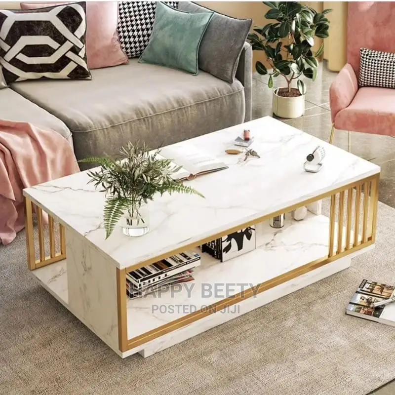 *Marble Textured Coffee Table*
