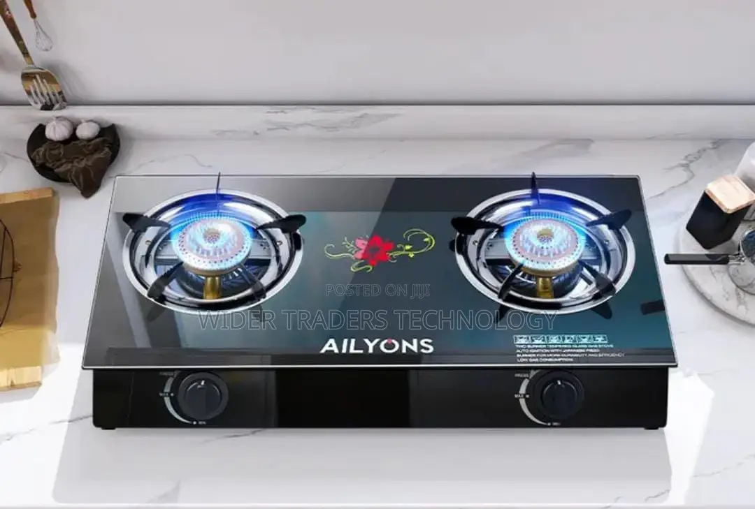 Lyons Gs005 - 2 Burner - Glass Top - Black