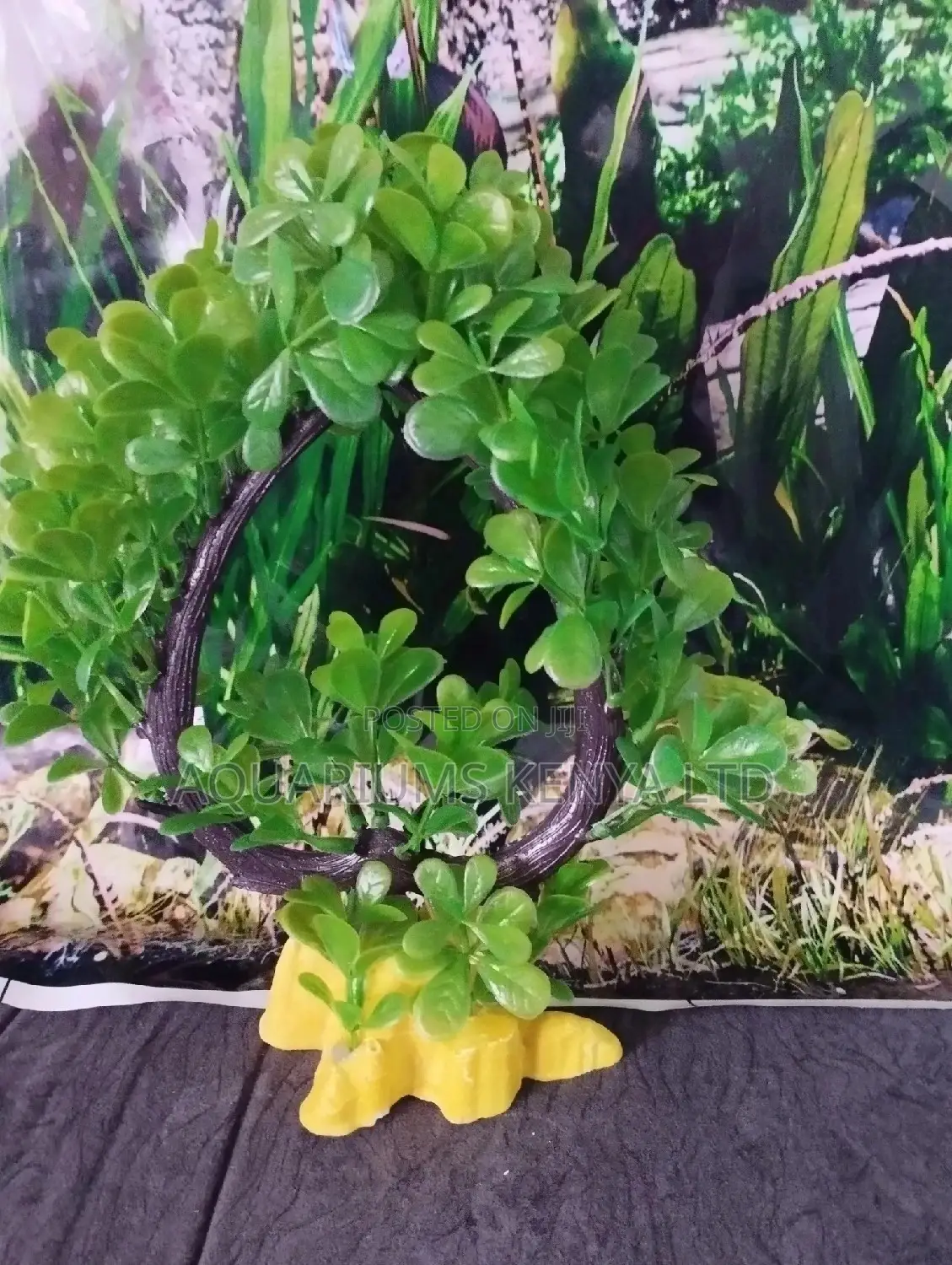 Love Shaped Plastic Aquarium Plant
