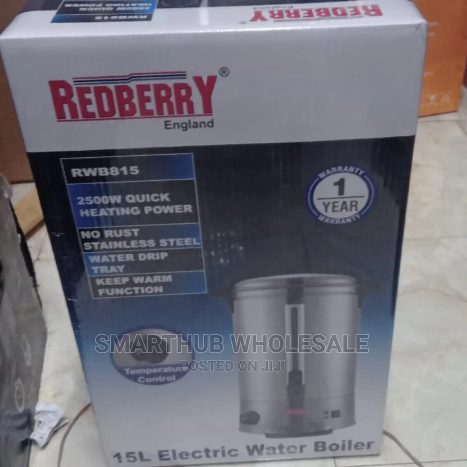 Redberry 15l Electric Water Boiler/Tea-Urn