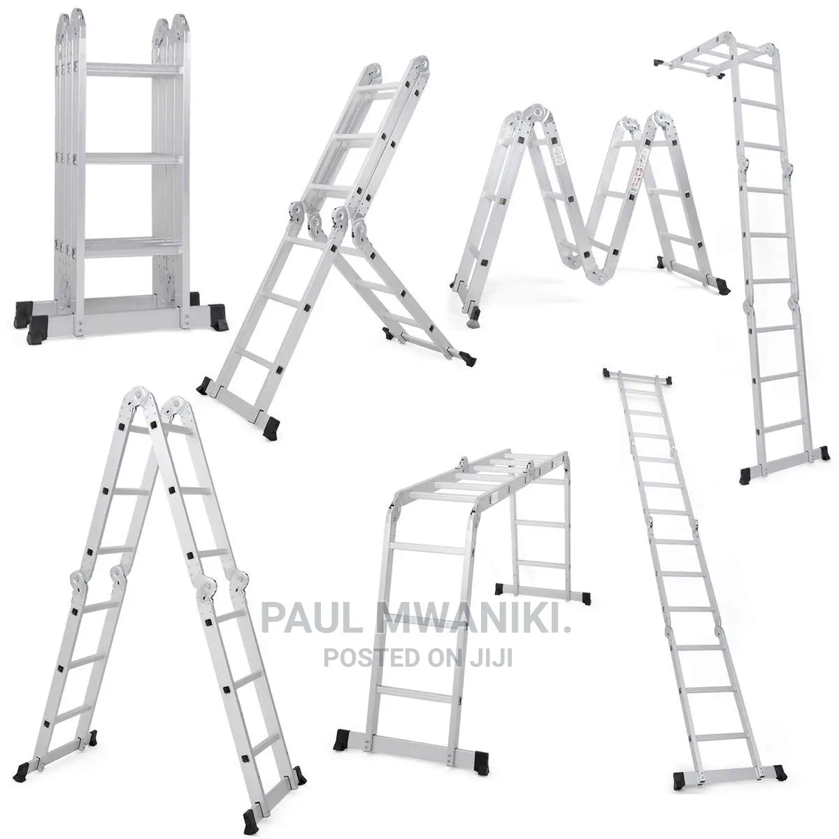 4 by 3 Aluminium Multipurpose Ladder. 12ft.