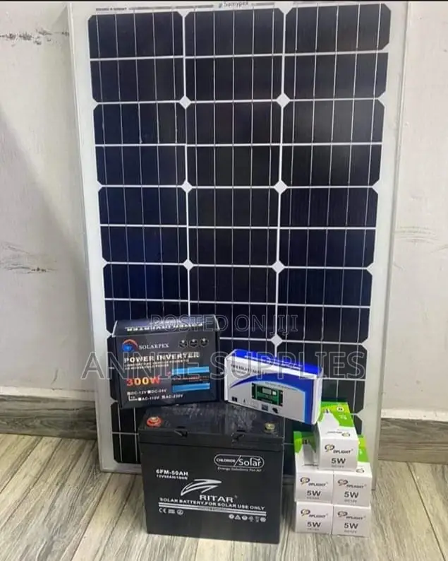 150w Solar+120ah Battery+ 300w Inverter Full Home Kit