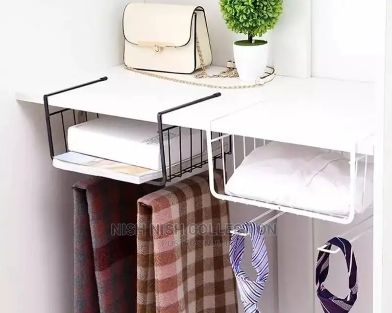 Under the Shelf Organizer With Hooks