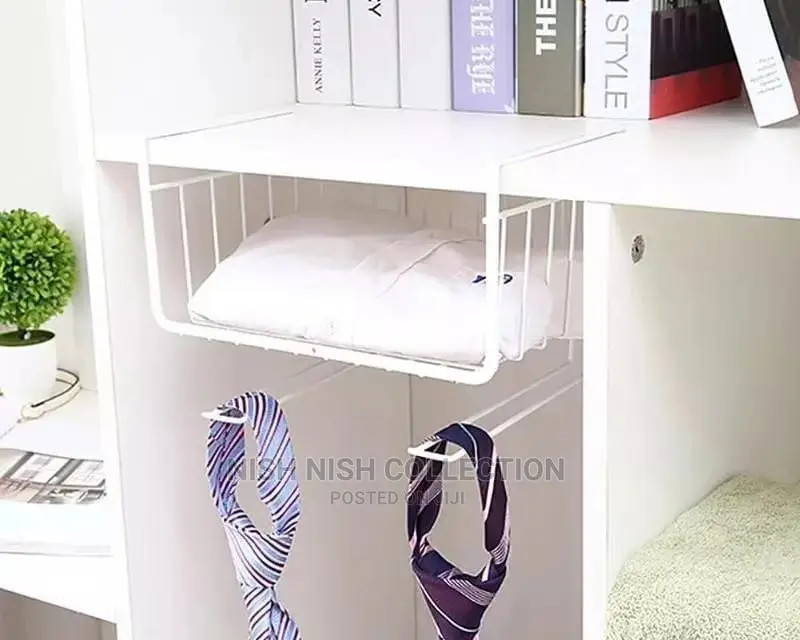 Under the Shelf Organizer With Hooks