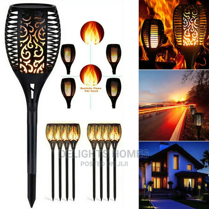 6pieces LED Solar Flame Lamp