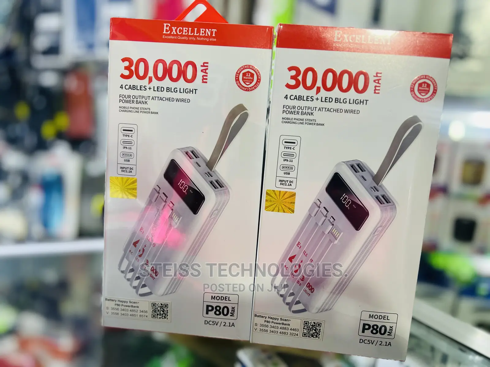 Excellent-30000mah Powerbank.