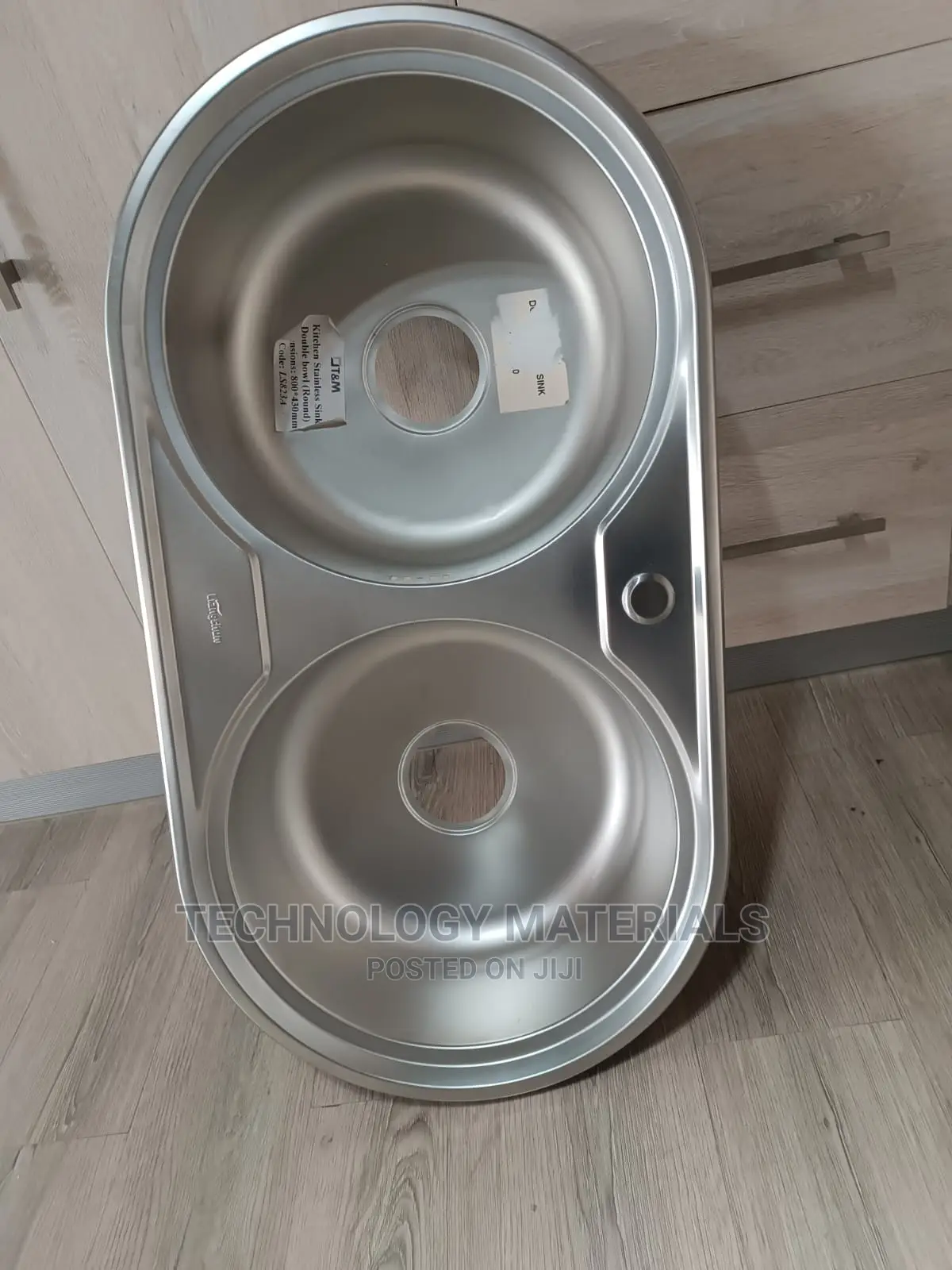 Round Double Bowl Stainless Steel Kitchen Sink
