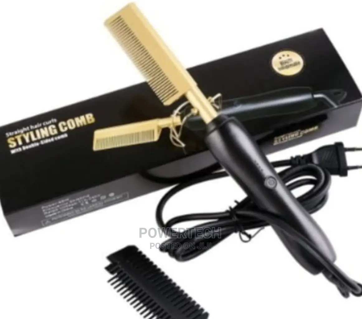 2in1 Electric Press Hot Comb(Wet and Dry Hair)"Black