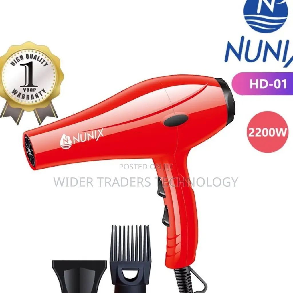 HAND DRYER;- Nunix 2200W Blow Dry Hair Dryer ,