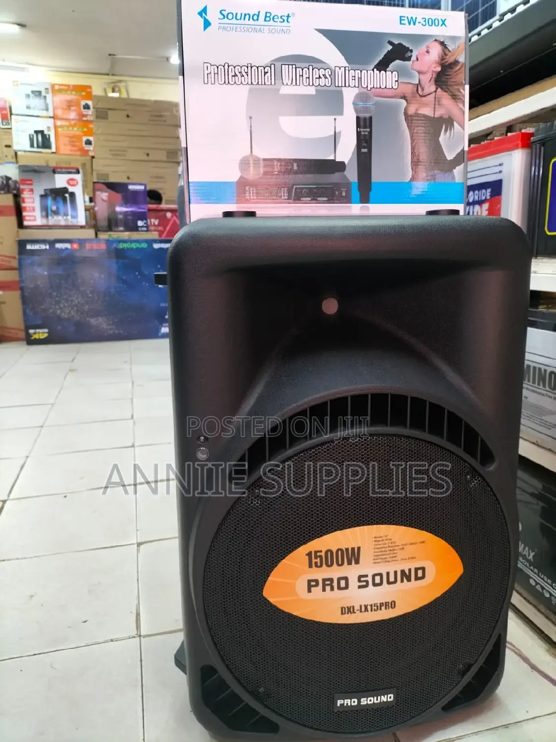 Pro Sound 15 Inches Speaker+Soundbest Wireless
