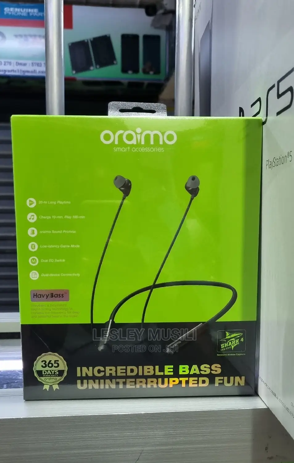 Oraimo Shark 4 Neckband Wireless Earphone