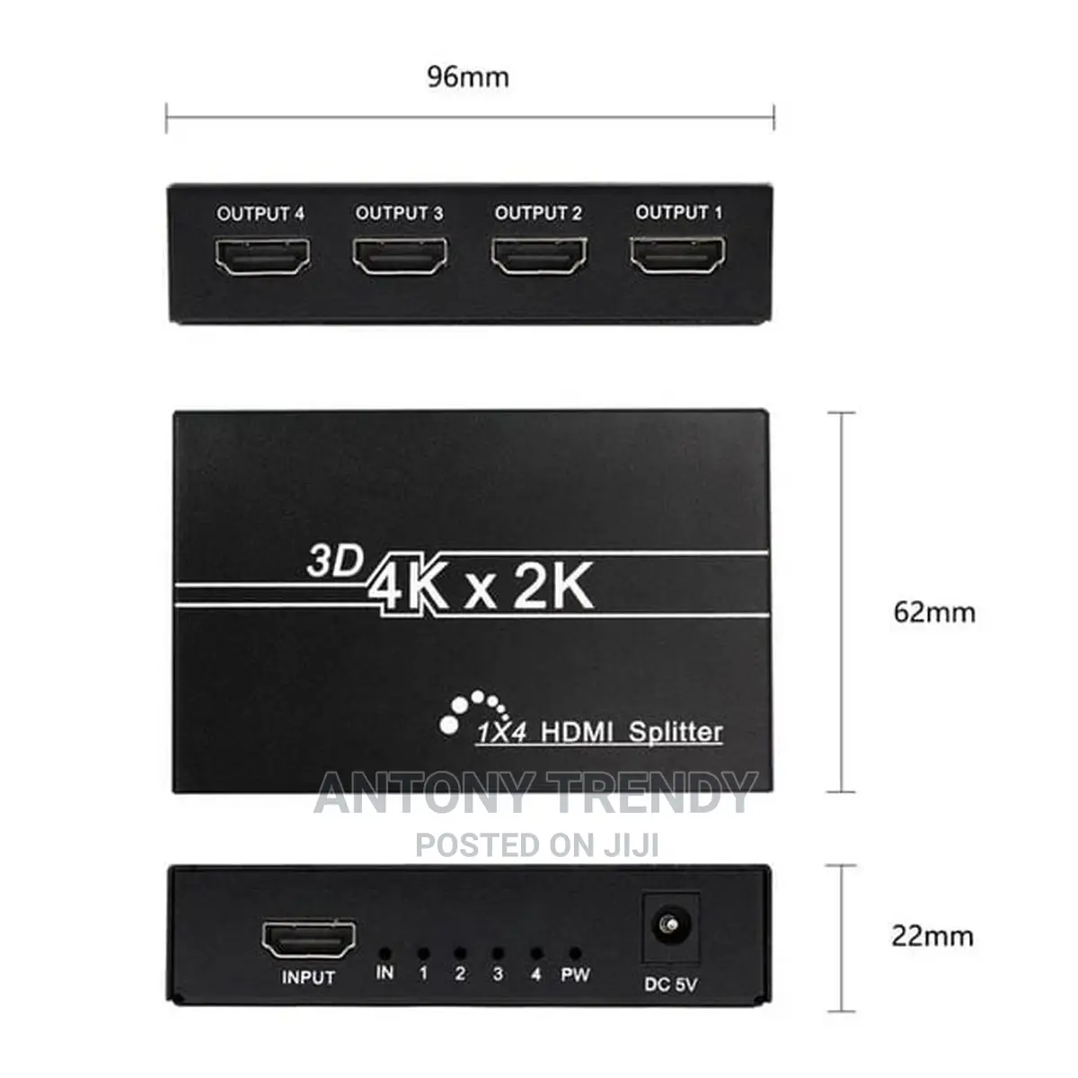 HDMI Splitter 1 in 4 Out -