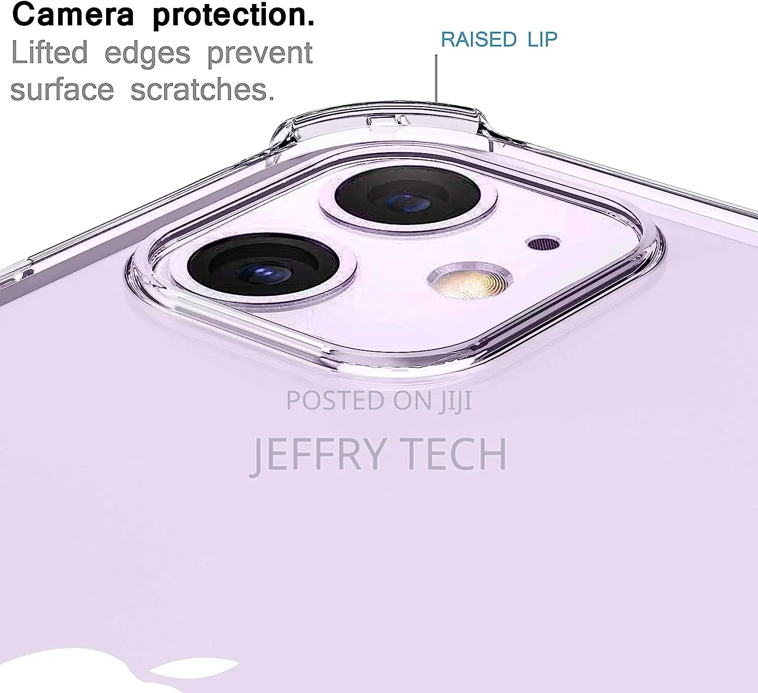 iPhone 11 Clear Case, Extra Protection, Anti-Yellow, Full-B