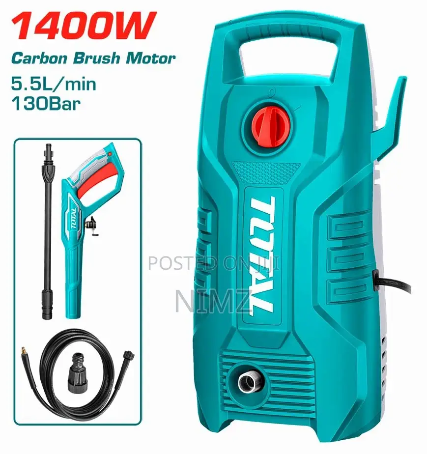 Total TGT11316 High Pressure Washer Input Power:1400W