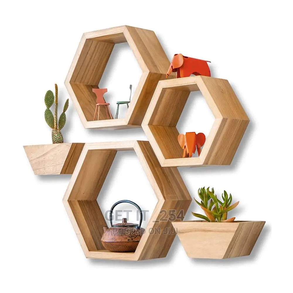 5 in 1 Floating Shelves Wooden