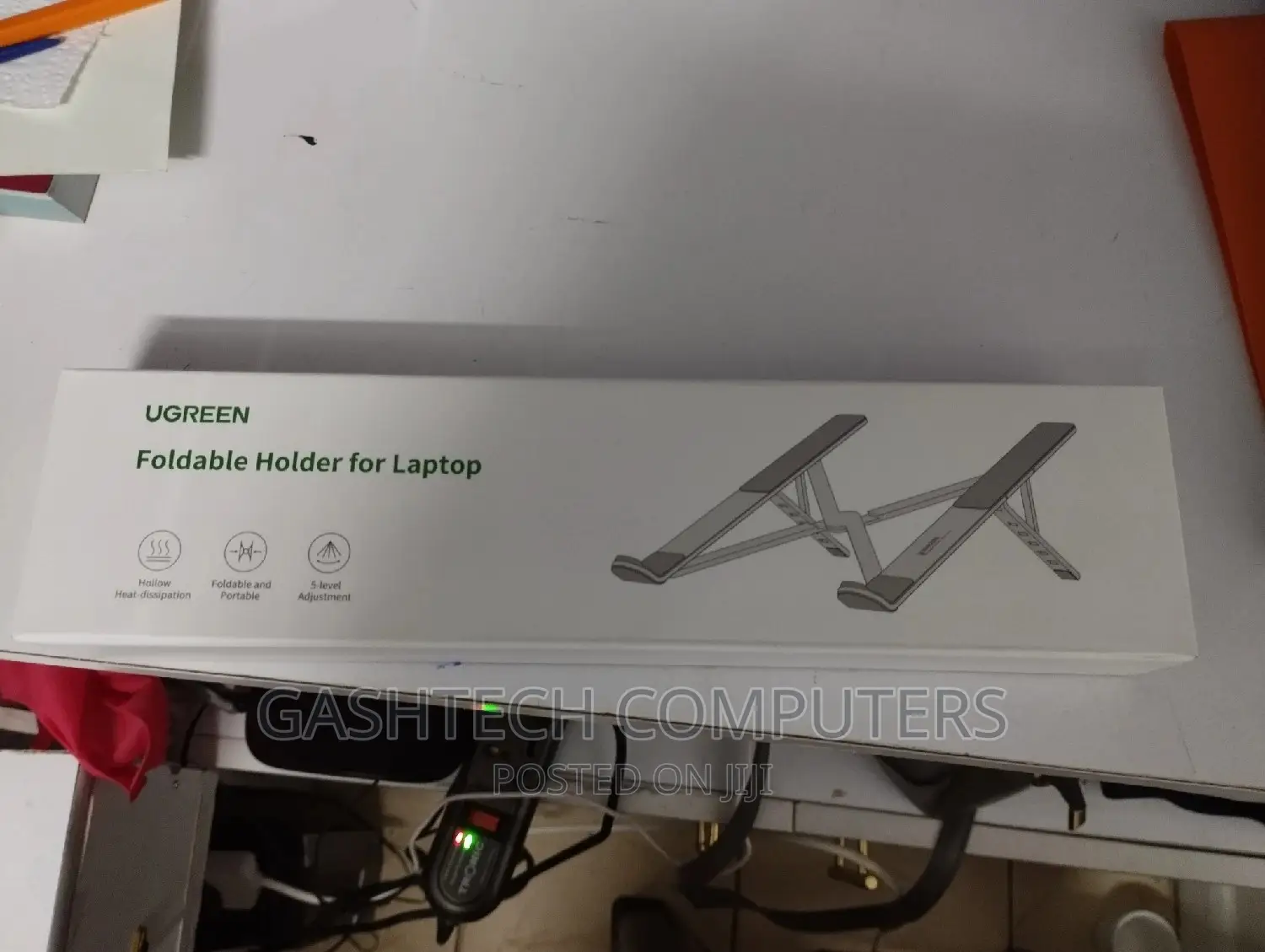 Silver Foldable Adjustable Laptop Stand UGREEN