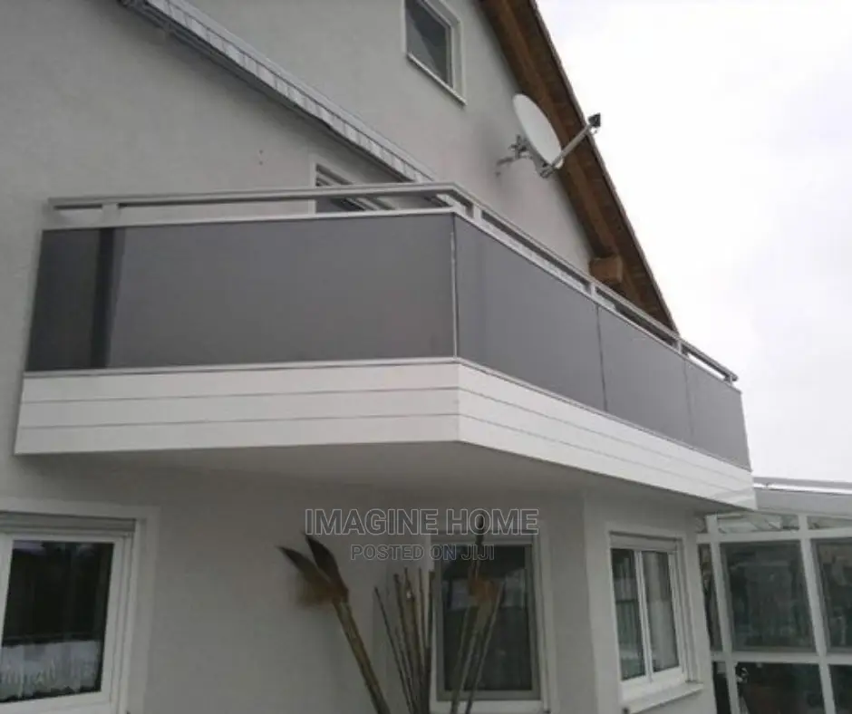 Grey Balcony Privacy Shield/Dust Trap