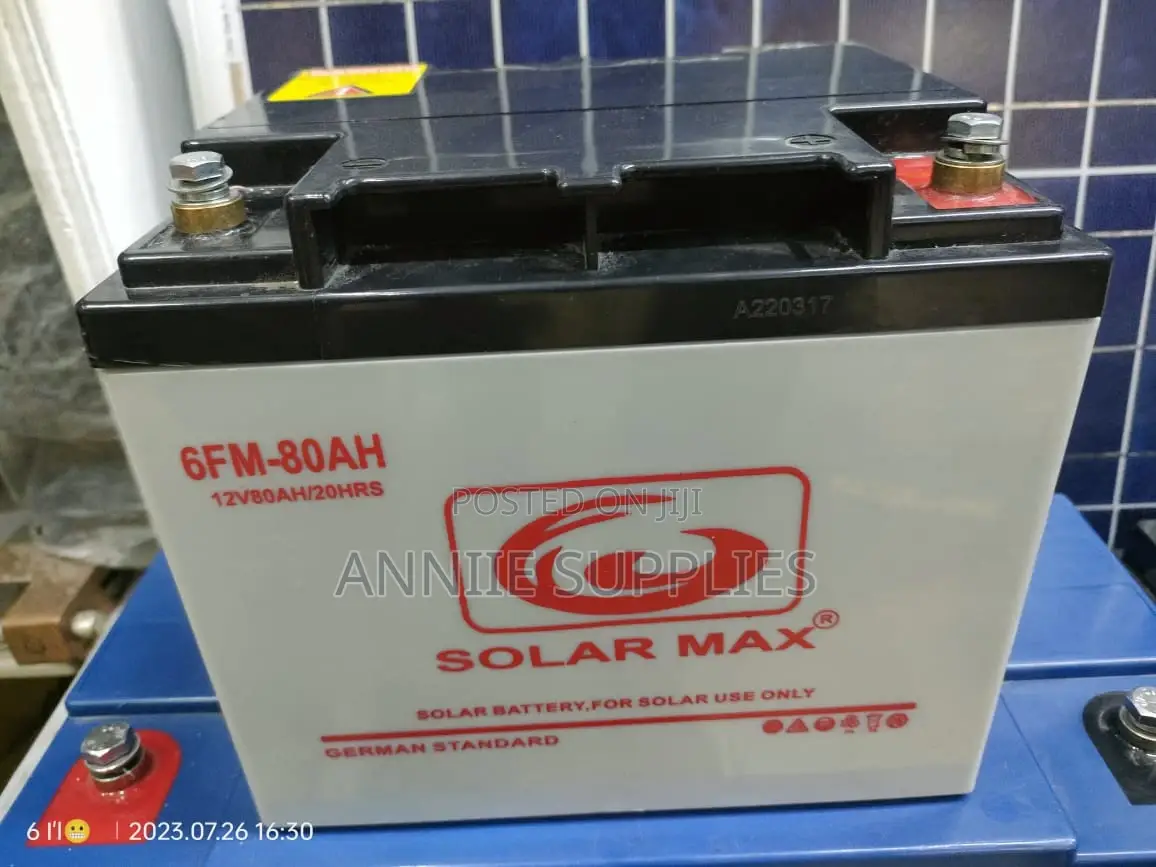 Dryfit 80ah/10hrs Solar Lighting Battery