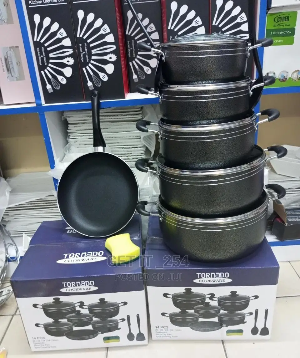14pc Tornado Non Stick Cookware