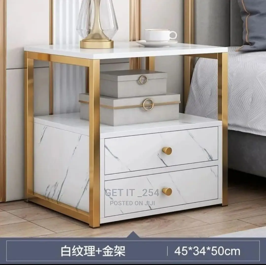 Bedside Cabinet (2 Drawers) 
Size: 45cm X 34cm × 50cm