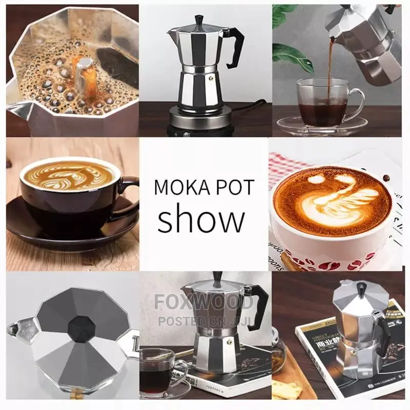 300ML Aluminum Mocha Coffee Pot