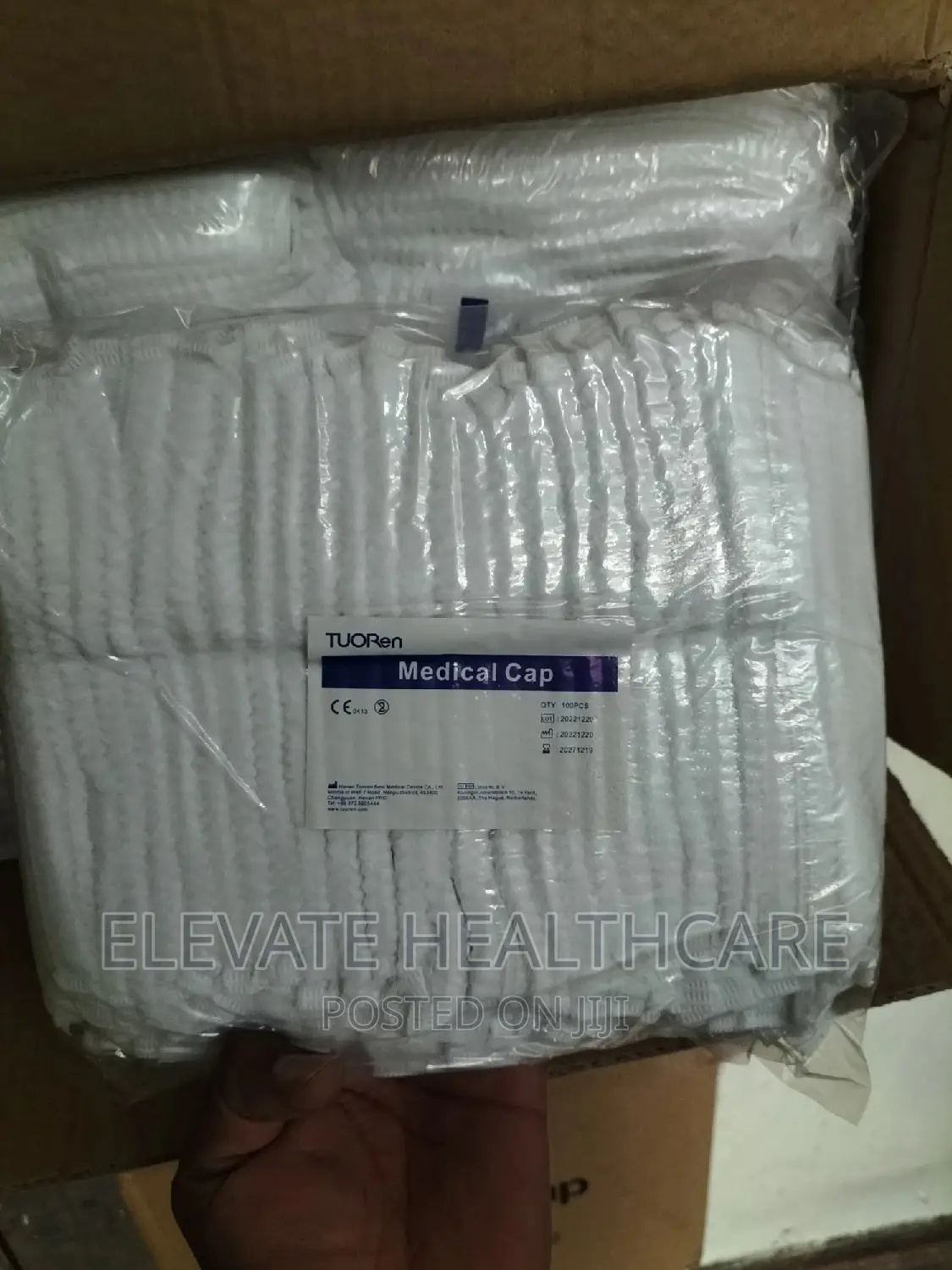 White Medical Hairnets/ Medical Cap