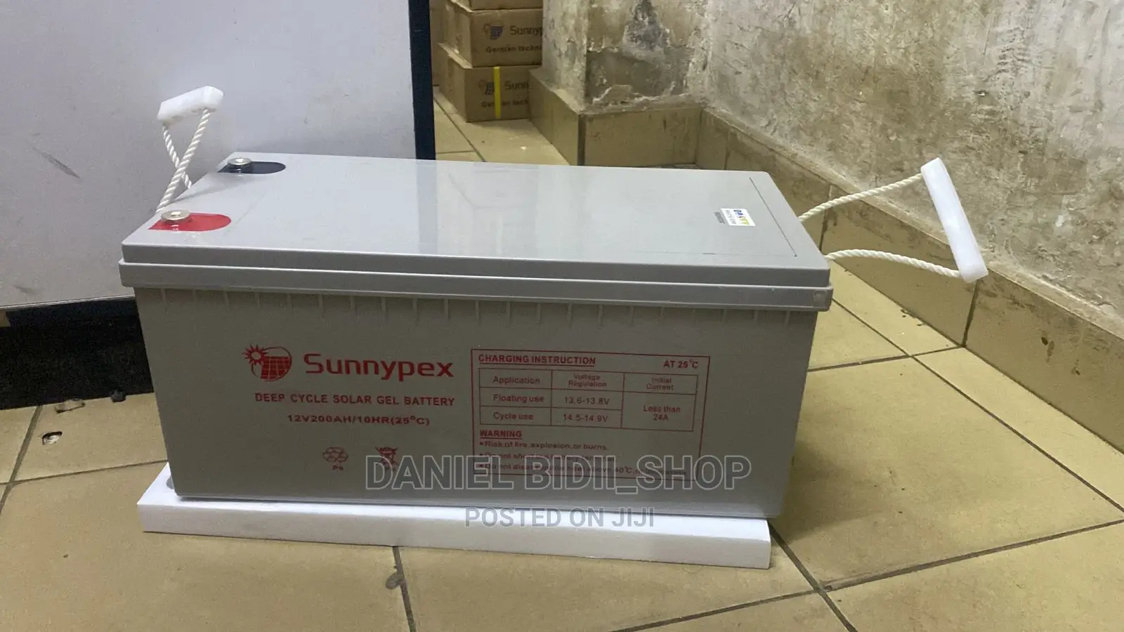 Sunnypex Deep Cycle Solar Gel Battery 12v 200ah