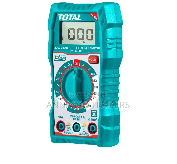 Total TMT460012 Digital Multimeter 2000 Counts LCD Display