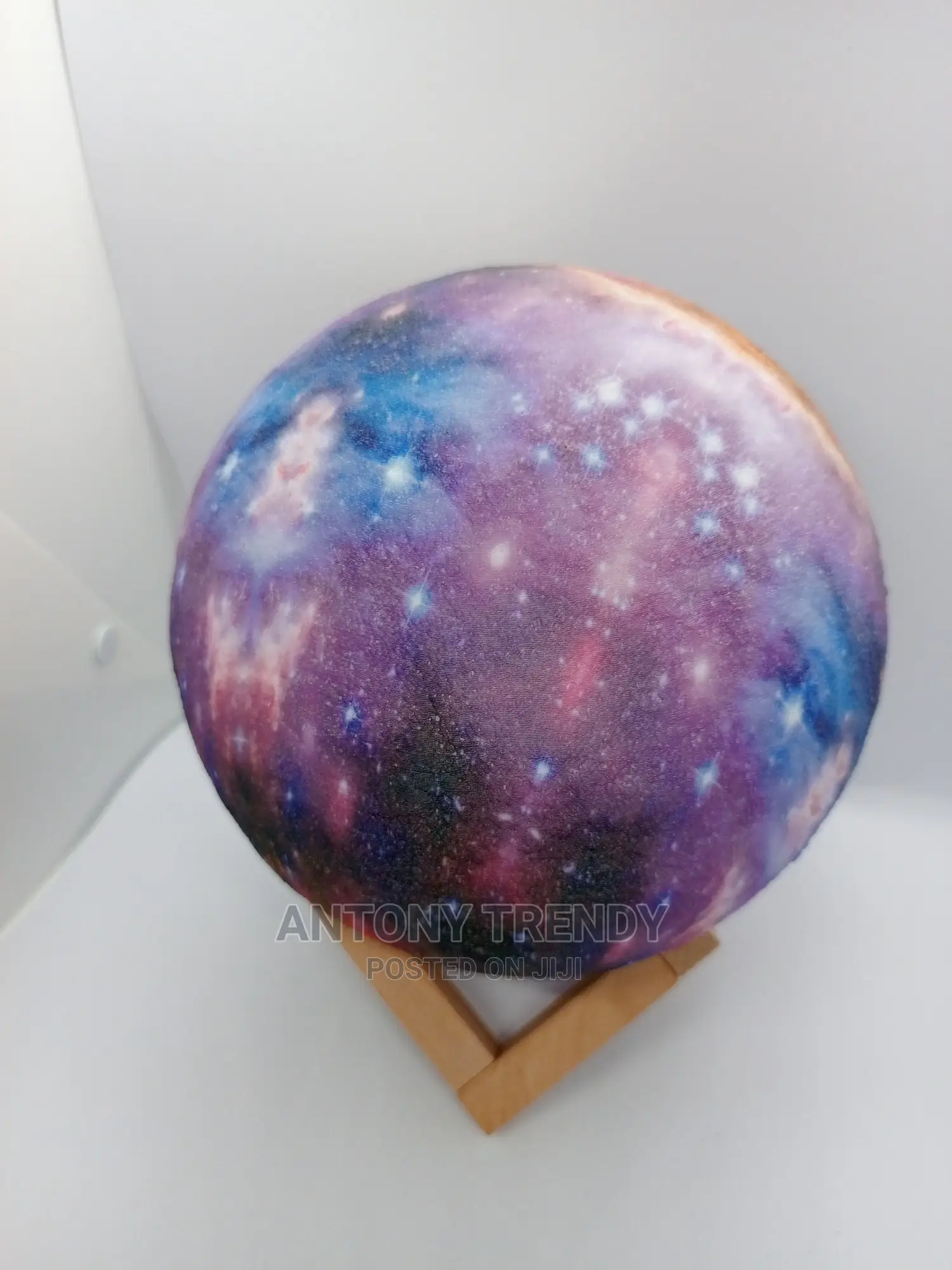 Starry Moon Light With Wooden Stand