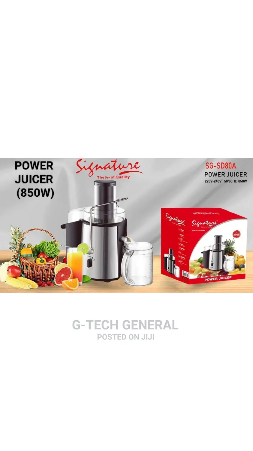 Signature SG-SD80A Professional Juicer-850w