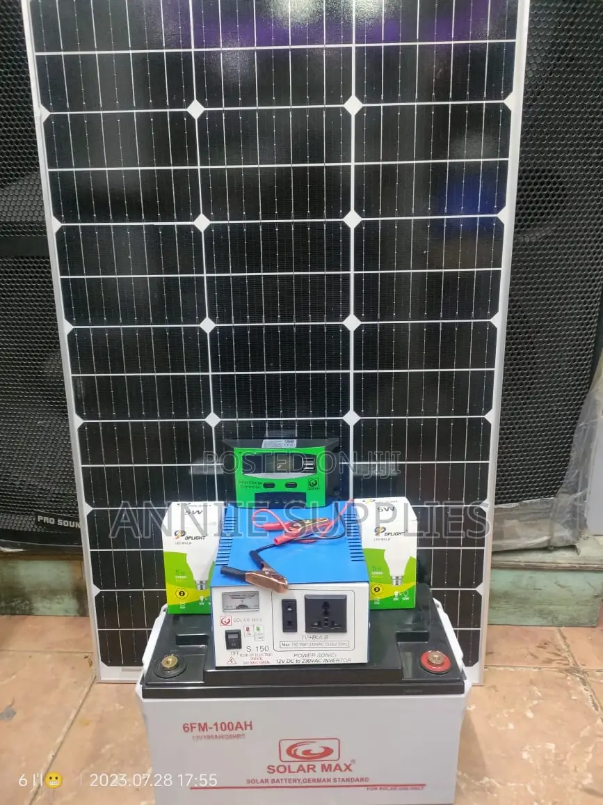 Fu120w Suunypex Solar + 100ah Dryfit Solar Battery System