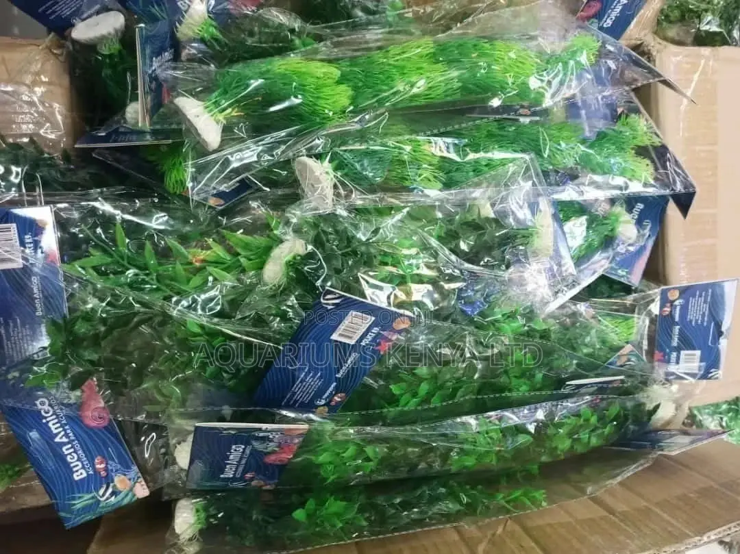 Green Variant Aquarium Plastic Plants