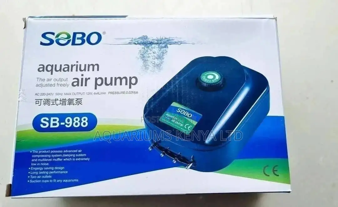 SB-988 Aquarium Air Pump. 4 Outlets